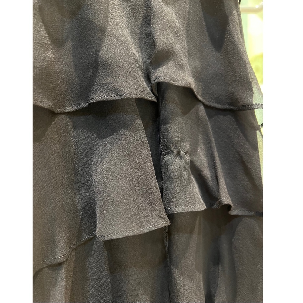 NWT BAILEY 44 Black Halter Ruffle Dress - Picture 3 of 6